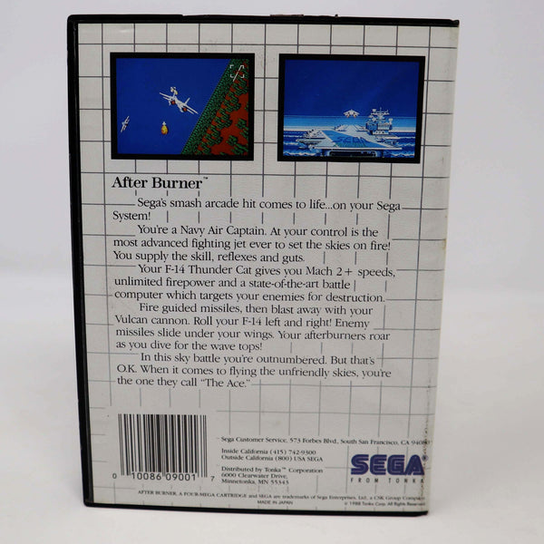 Vintage 1988 80s Sega Master System After Burner A Four-Mega Cartridge Video Game Pal Arcade