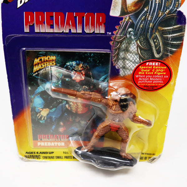 Vintage 1994 90s Action Masters Die Cast Metal Collectibles Predator Carded MOC
