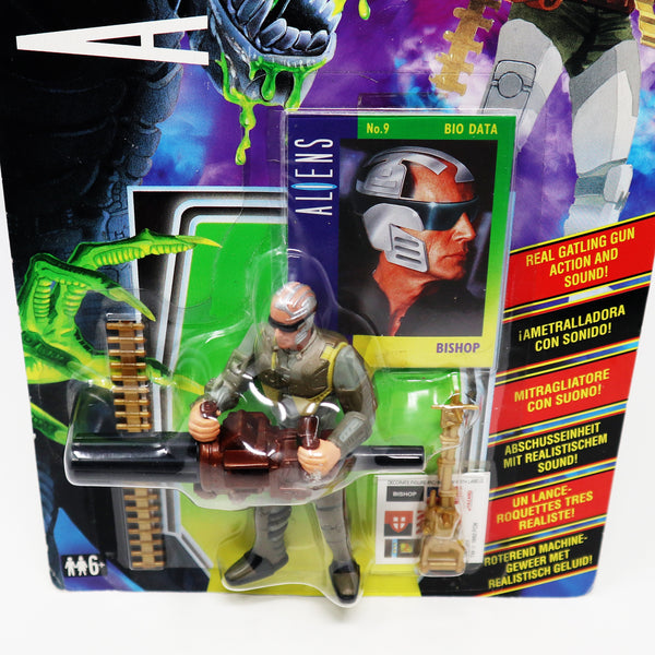 Vintage 1992 90s Kenner Aliens Space Marine Bishop Android Action Figure Carded MOC