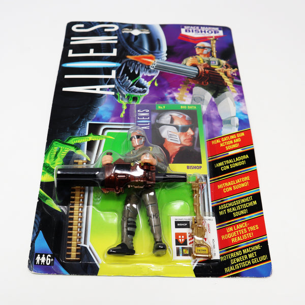 Vintage 1992 90s Kenner Aliens Space Marine Bishop Android Action Figure Carded MOC