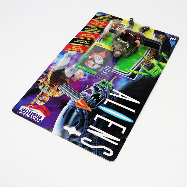 Vintage 1992 90s Kenner Aliens Space Marine Bishop Android Action Figure Carded MOC