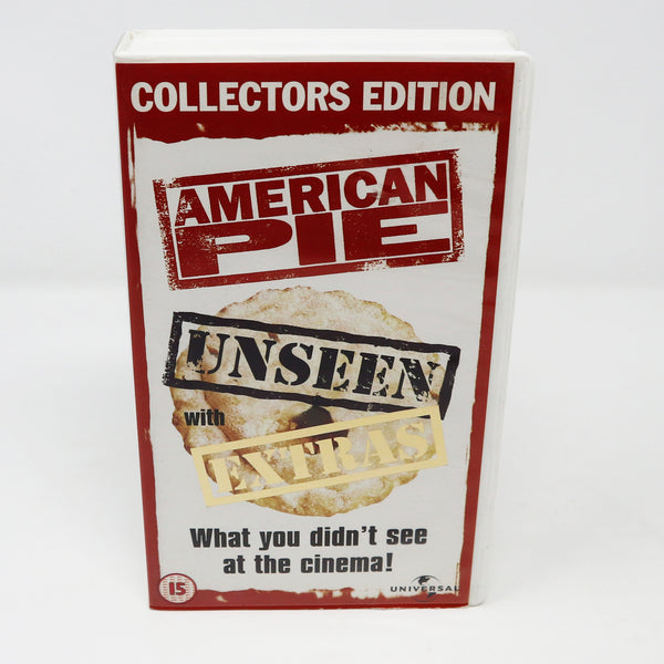 2001 Universal Pictures American Pie Unseen With Extras Collectors Edition PAL VHS (Video Home System) Tape