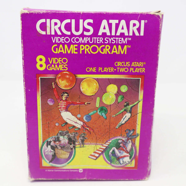 Vintage 1980 80s Atari 2600 Circus Atari CX2630 Video Game Cartridge For The Atari Video Computer System Boxed