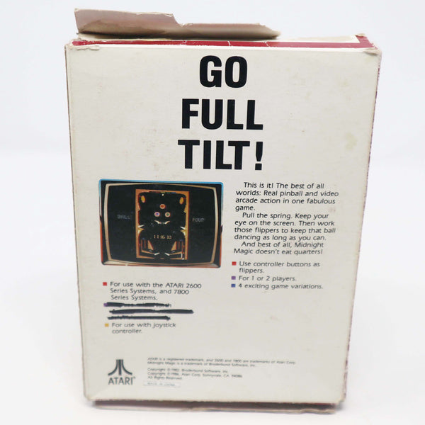Vintage 1986 80s Atari 2600 Midnight Magic 29129 Video Game Cartridge For The Atari Video Computer System Boxed