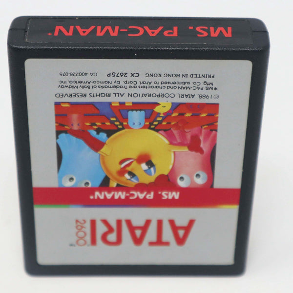 Vintage 1987 80s Atari 2600 Ms. Pac-Man CX2675 Video Game Cartridge For The Atari Video Computer System Boxed