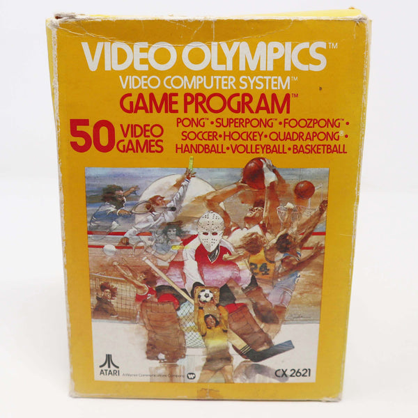 Vintage 1978 70s Atari 2600 Video Olympics CX2621 Video Game Cartridge For The Atari Video Computer System Boxed 50 Video Games