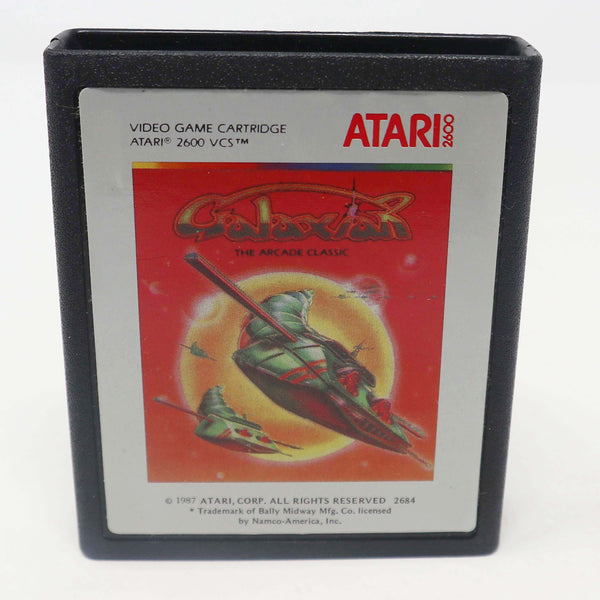 Vintage 1987 80s Atari 2600 Galaxian The Arcade Classic CX2684 Video Game Cartridge For The Atari Video Computer System Boxed