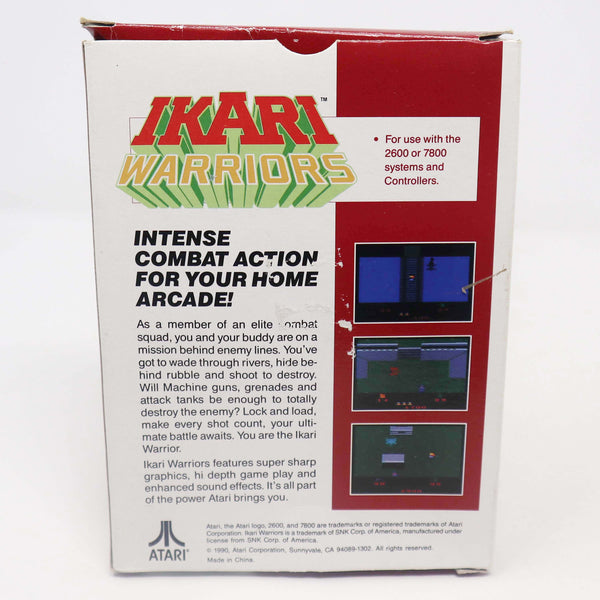 Vintage 1990 90s Atari 2600 Ikari Warriors CX26177 Video Game Cartridge For The Atari Video Computer System Boxed