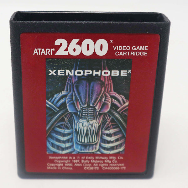 Vintage 1990 90s Atari 2600 Xenophobe CX26172 Video Game Cartridge For The Atari Video Computer System Boxed