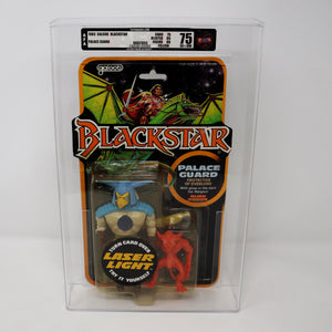 Vintage 1983 80s Galoob Blackstar Black Star Palace Guard Action Figure AFA 75 EX+ / NM Graded MOC Carded Rare