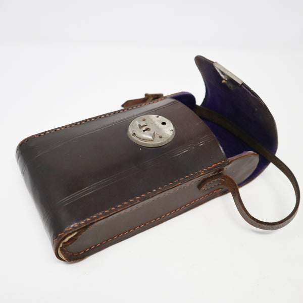 Vintage 1930s Kodak Vollenda 620 Folding Roll Film Camera + Original Leather Case Rare Art Deco Period