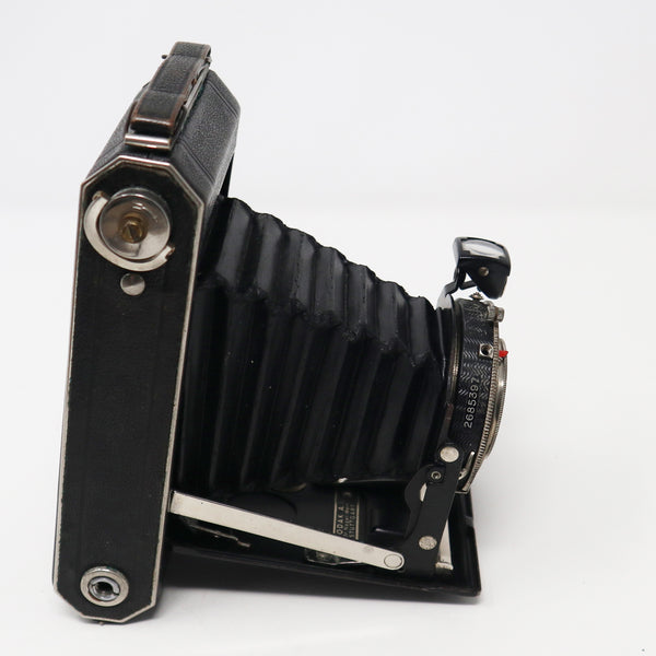 Vintage 1930s Kodak Vollenda 620 Folding Roll Film Camera + Original Leather Case Rare Art Deco Period
