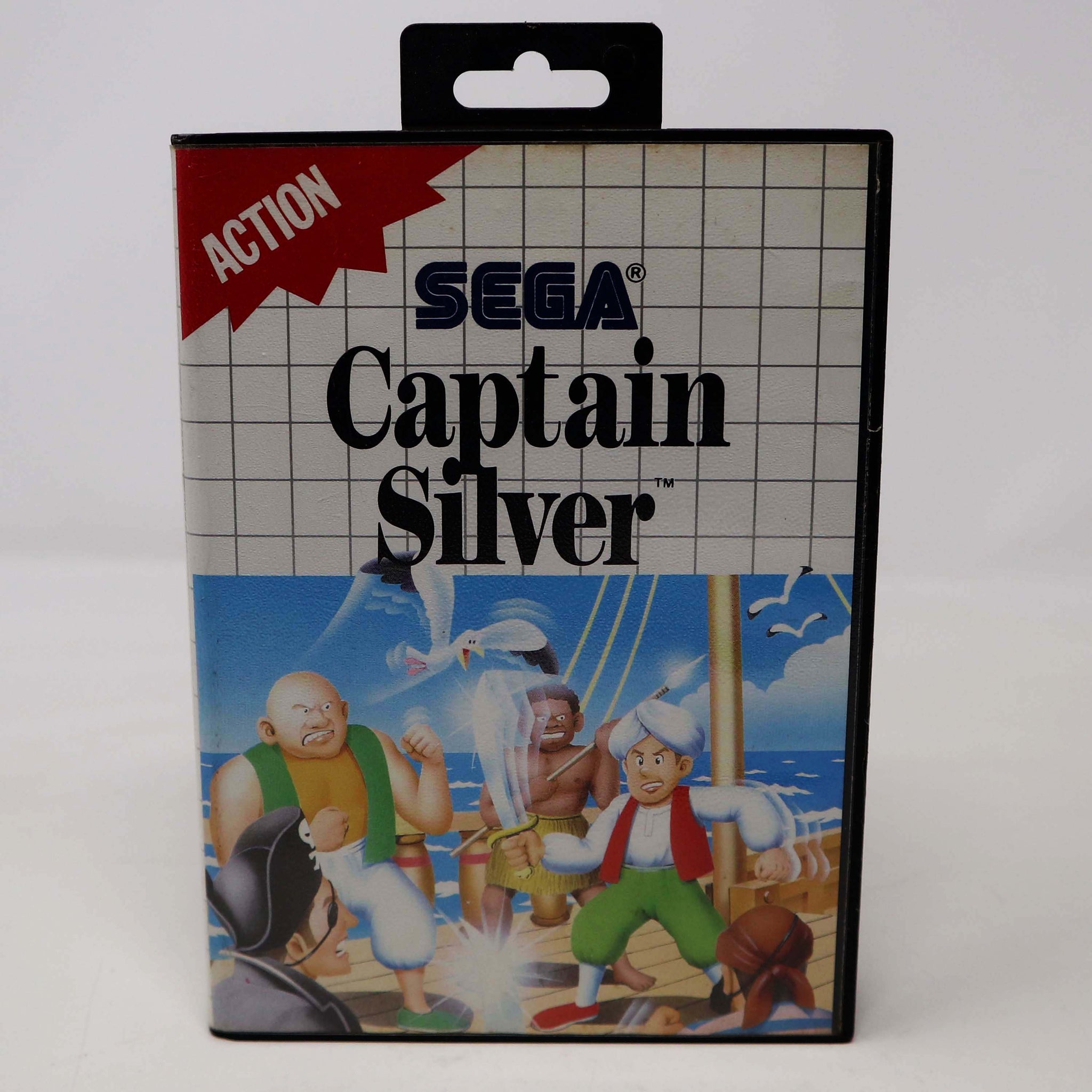 Vintage 1988 80s Sega Master System Captain Silver Cartridge Video Game Pal 1 Player