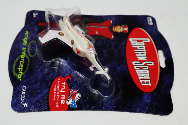 Vintage 2001 Vivid Imaginations Carlton Soundtech Captain Scarlet Angel Interceptor Vehicle Carded MOC (Batteries Need Replacing)