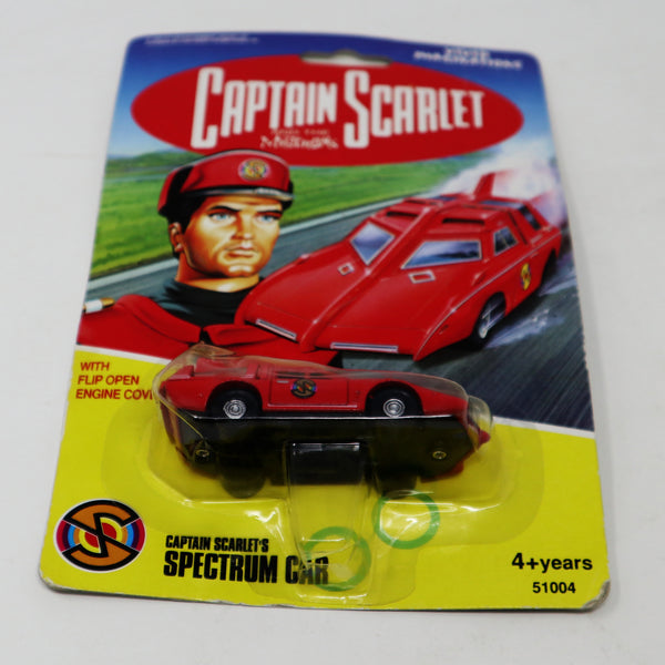 Vintage 1993 90s Vivid Imaginations Captain Scarlet And The Mysterons Captain Scarlet's Spectrum Car Vehicle Carded MOC