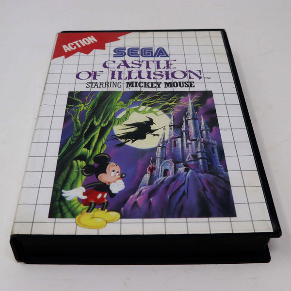 Vintage 1990 90s Sega Master System Castle Of Illusion Starring Mickey Mouse Cartridge Video Game Pal Action 1 Player