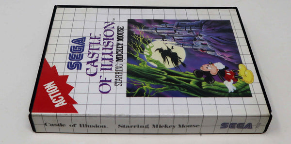 Vintage 1990 90s Sega Master System Castle Of Illusion Starring Mickey Mouse Cartridge Video Game Pal Action 1 Player