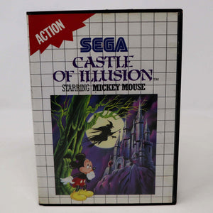 Vintage 1990 90s Sega Master System Castle Of Illusion Starring Mickey Mouse Cartridge Video Game Pal Action 1 Player