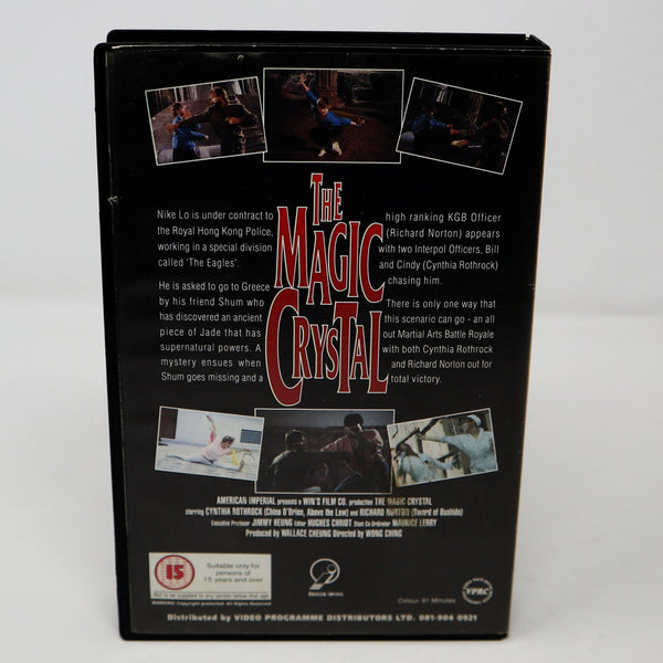 Vintage 1990s Cynthia Rothrock Richard Norton The Magic Crystal VHS Video Home System Tape Rare Big Box Version Martial Arts