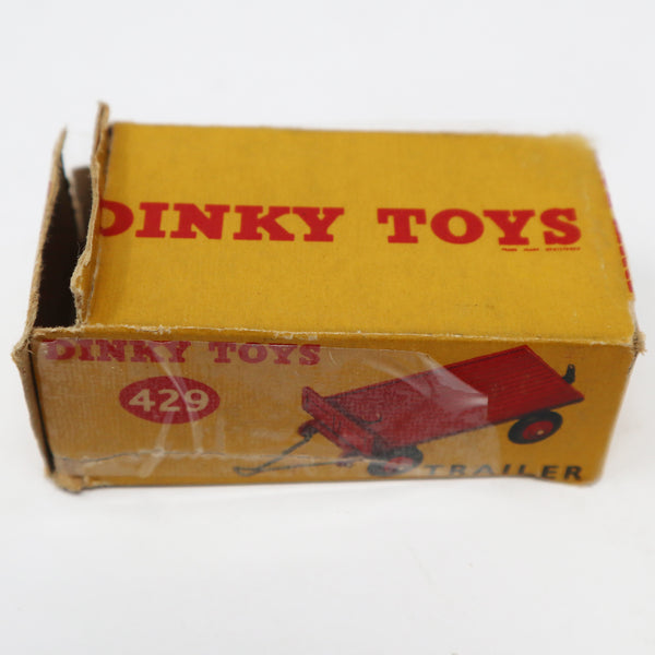 Vintage Meccano Dinky Toys 429 Red Trailer Die-Cast Vehicle Boxed