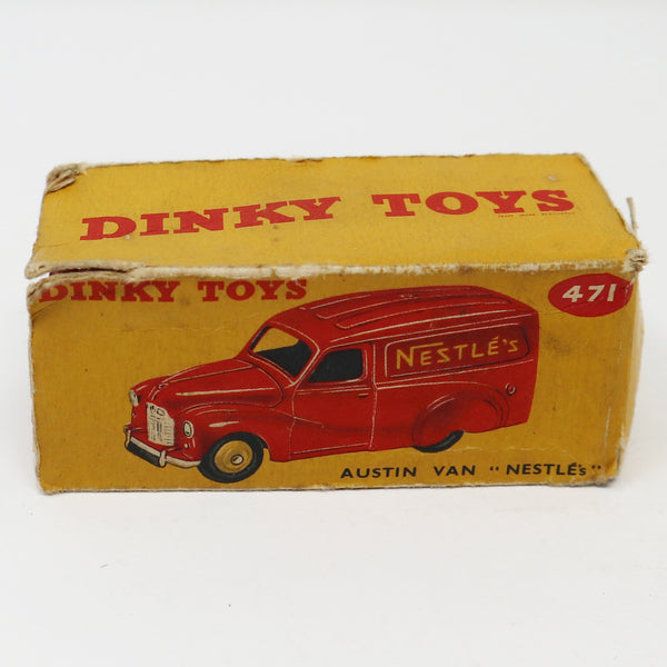 Vintage Meccano Dinky Toys 471 Austin Van Nestles Die-Cast Vehicle Boxed