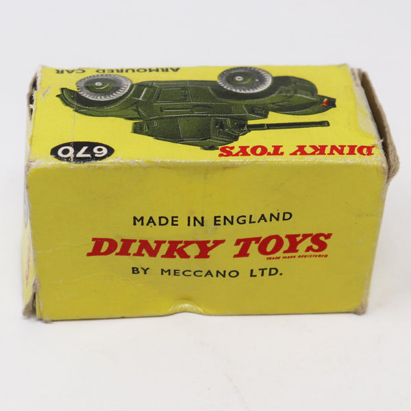 Vintage Meccano Dinky Toys 670 Armoured Car Die-Cast Vehicle Boxed