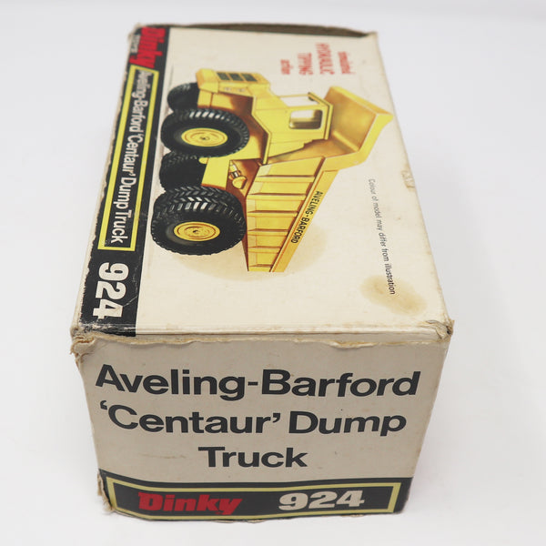 Vintage Meccano Dinky Toys 924 Aveling-Barford 'Centaur' Dump Truck Die-Cast Vehicle Boxed