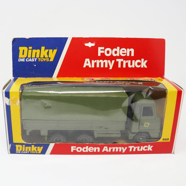 Vintage 1976 70s Meccano Dinky Toys 668 Foden Army Truck Die-Cast Vehicle Boxed