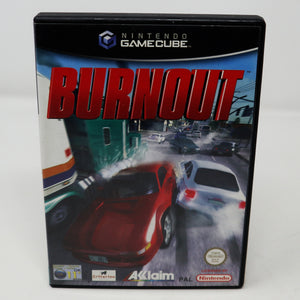 Vintage 2002 Nintendo Gamecube Burnout Racing Video Game PAL 2 Players