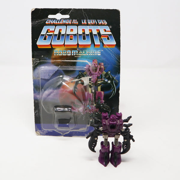 Vintage 1985 80s Bandai Tonka Gobots Robo Machines Monster Creepy RM65 3" Transforming Action Figure Robot Vehicle Die Cast Metal Plastic Carded MOC Opened