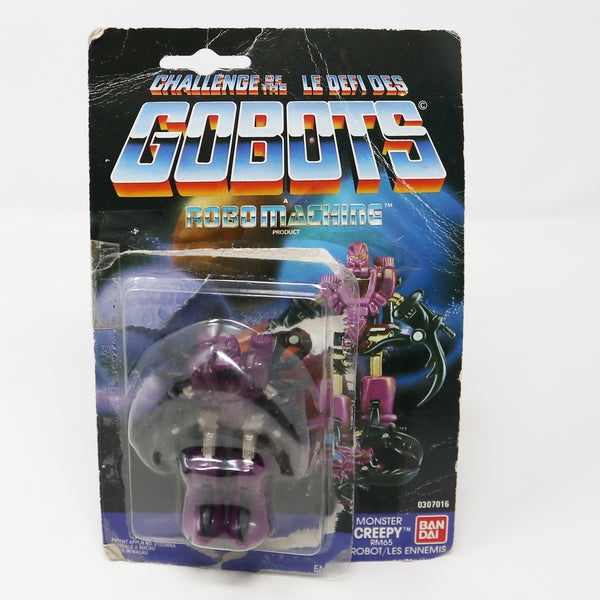 Vintage 1985 80s Bandai Tonka Gobots Robo Machines Monster Creepy RM65 3" Transforming Action Figure Robot Vehicle Die Cast Metal Plastic Carded MOC Opened