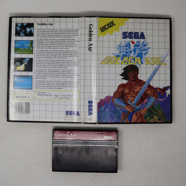 Vintage 1989 80s Sega Master System Golden Axe Cartridge Video Game Pal Arcade 1 Player