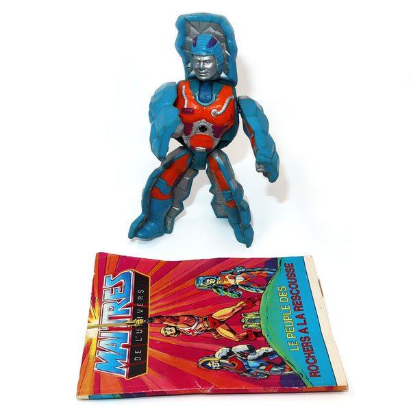 Vintage 1986 80s He-Man MOTU Masters Of The Universe Original Series Rokkon Action Figure + Mini Comic