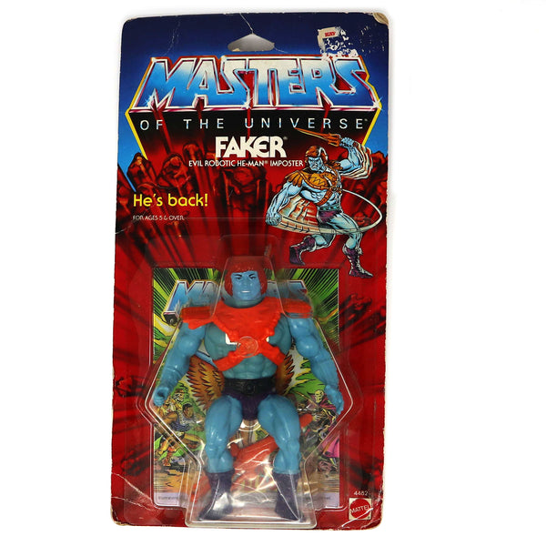 Vintage 1986 Mattel He-Man MOTU Masters Of The Universe Original Series Faker Action Figure Carded MOC Rare