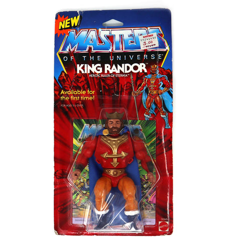 Vintage 1986 Mattel He-Man MOTU Masters Of The Universe Original Series King Randor Action Figure Carded MOC Rare