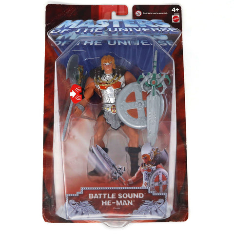 2003 Mattel He-Man MOTU Masters of the Universe Modern Series Battle Sound He-Man Action Figure Carded MOC