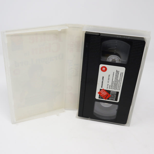 Vintage 1988 80s Golden Harvest Jackie Chan In Dragon Lord Master PAL VHS (Video Home System) Tape