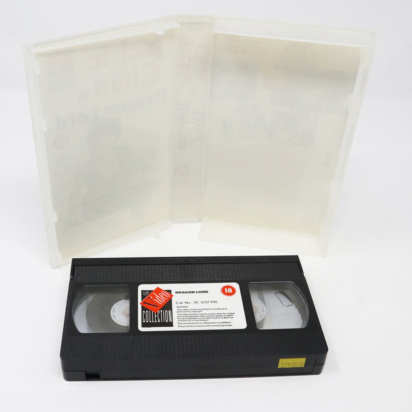 Vintage 1988 80s Golden Harvest Jackie Chan In Dragon Lord Master PAL VHS (Video Home System) Tape