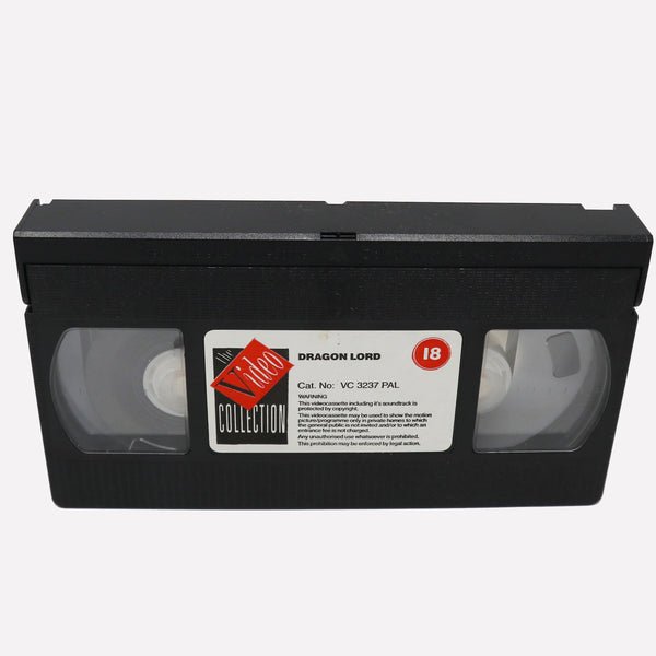 Vintage 1988 80s Golden Harvest Jackie Chan In Dragon Lord Master PAL VHS (Video Home System) Tape