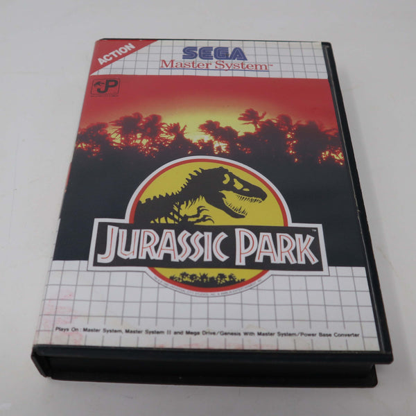 Vintage 1992 90s Sega Master System Jurassic Park Cartridge Video Game Action Pal 1 Player