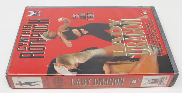 Vintage 1992 90s Cynthia Rothrock Lady Dragon VHS Video Home System Tape Rare Big Box Version Martial Arts