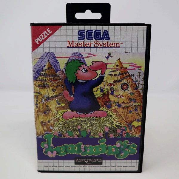 Vintage 1992 90s Sega Master System Lemmings Cartridge Video Game Puzzle Pal 1 Player