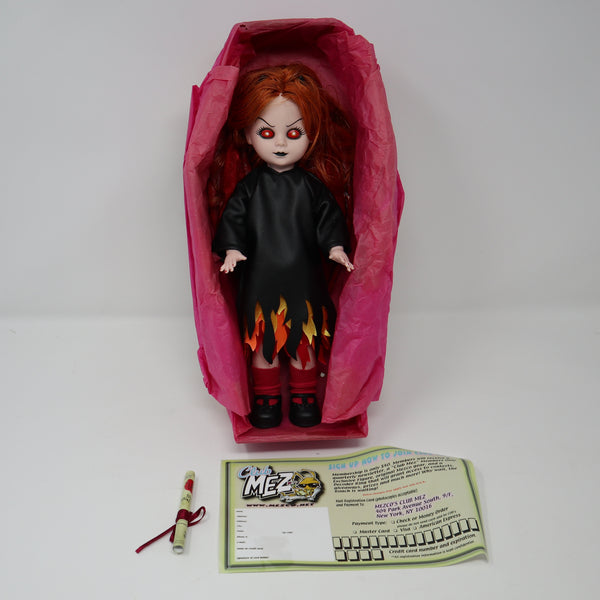 2002 Mezco Toyz Living Dead Dolls Series 4 Inferno 10" Doll Complete Boxed Rare