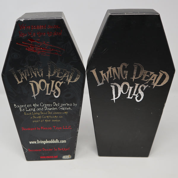 2003 Mezco Toyz Living Dead Dolls Series 6 (666) Calico 10" Doll Complete Boxed Rare