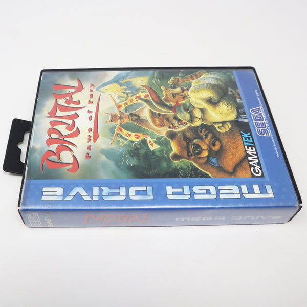 Vintage 1994 90s Sega Mega Drive Megadrive Brutal Paws Of Fury Cartridge Video Game PAL French Secam 1 or 2 Players