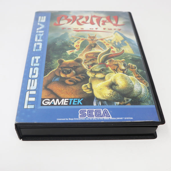 Vintage 1994 90s Sega Mega Drive Megadrive Brutal Paws Of Fury Cartridge Video Game PAL French Secam 1 or 2 Players