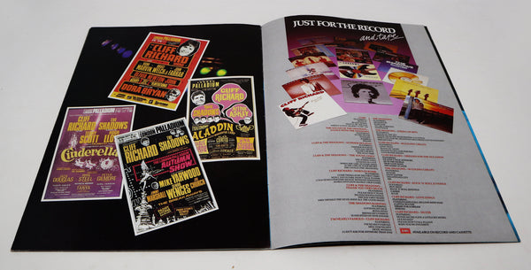 Vintage 80s Cliff Richard & The Shadows The Concerts 1984 Tour Concert Programme Program Book + Wembley Arena Ticket Stub