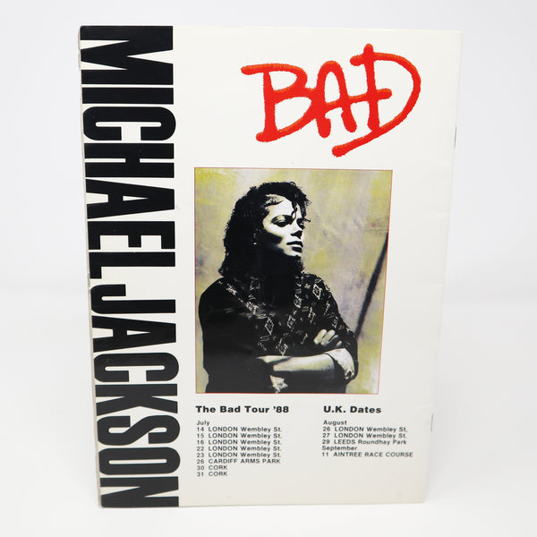 Vintage 80s Michael Jackson Bad World Tour 1988 Concert Programme Program Book