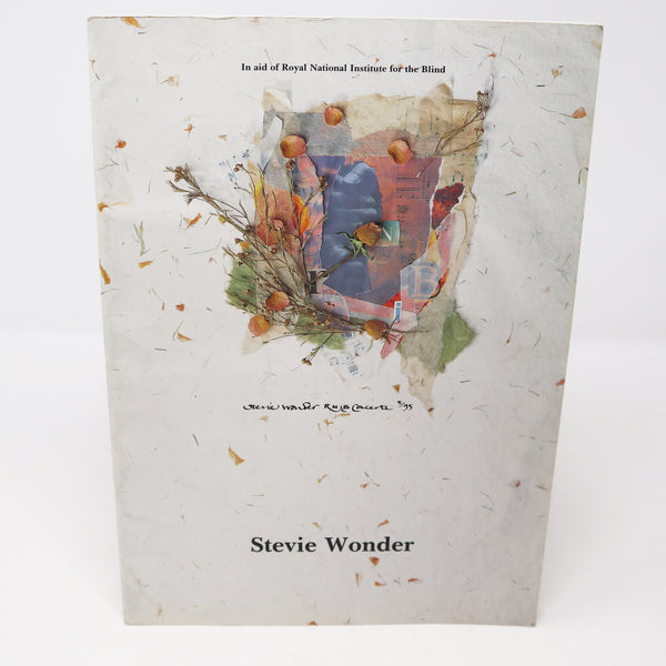 Vintage 90s Stevie Wonder RNIB Concerts 1995 Royal Albert Hall Tour Concert Programme Program Book In Aid Of Royal National Institute For The Blind