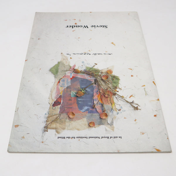 Vintage 90s Stevie Wonder RNIB Concerts 1995 Royal Albert Hall Tour Concert Programme Program Book In Aid Of Royal National Institute For The Blind